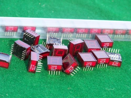 Lot 30 LED Red FND500 06 7-Segment Numeric Digital Display Devices .5” In Sleeve