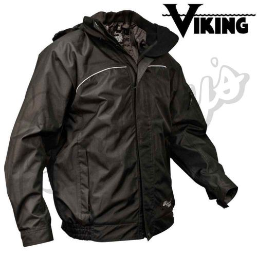 Viking Wear Tri Zone Thor 300D Rip Stop Jacket Black Jacket MEDIUM
