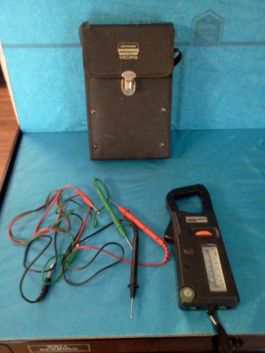 Universal enterprises mcp9 analog clamp-on meter ac volt ohm ammeter 60hz w/case for sale