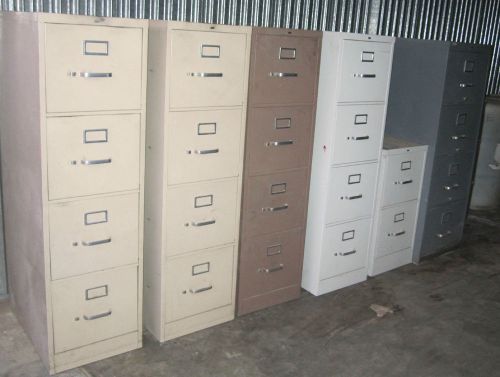 (5) hon file cabinets &amp; (1) holga deluxe file cabinet - lot of 6 - pick up only for sale