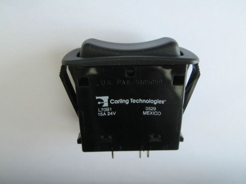 New carling 15a 24v momentary rocker switch on-off-on l70b1s001-azz00-000 for sale