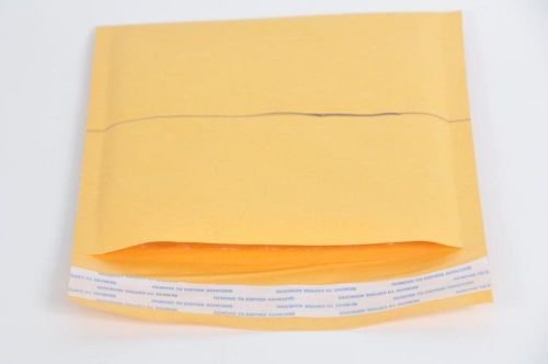 250 #00 5x10 KRAFT BUBBLE MAILER PADDED ENVELOPE FREE SHIP US MADE (imperfect)