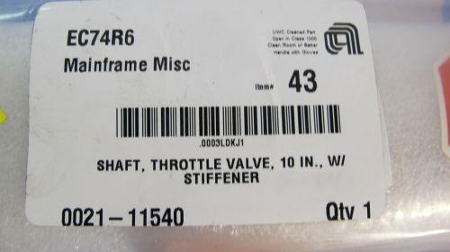 APPLIED MATERIALS P/N 0021-11540 SHAFT THROTTLE VALVE 10INCH W/ STIFFNER