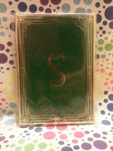 Monogram S Ruled Journal Diary NEW Lined 80 Sheets Fast Shipping GOLD TRIMMED
