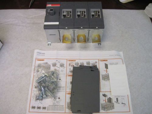 Abb ot600u03 1sca022798r0730 600 amp 600 vac 3 pole disconnect switch open type for sale