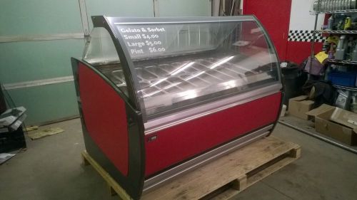 Rossi 18 pan gelato ice cream display case. inc. pans! fully tested 2009 model! for sale