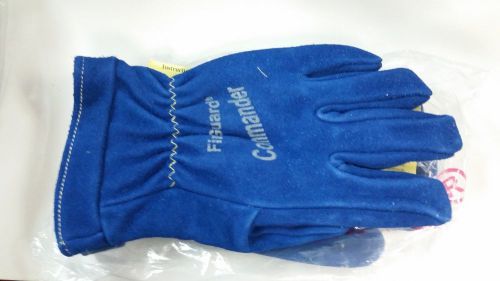 Fireguard Commander Fire Fighters Gloves - Size XS - Blue color - Guantlet Style