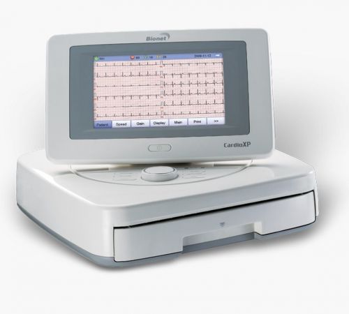 New ! bionet cardio xp 12 channel resting ecg w/tilting tft screen (7inch) for sale