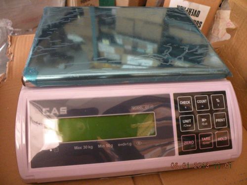 NEW CAS ED-H-30 30KGX1G SCALE Checkweighing Counting SMART WEIGHTING Scale NIB