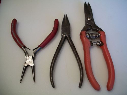 Odd assortment of pliers, xcelite,kraeuter ,sears wire twister/loop pliers for sale
