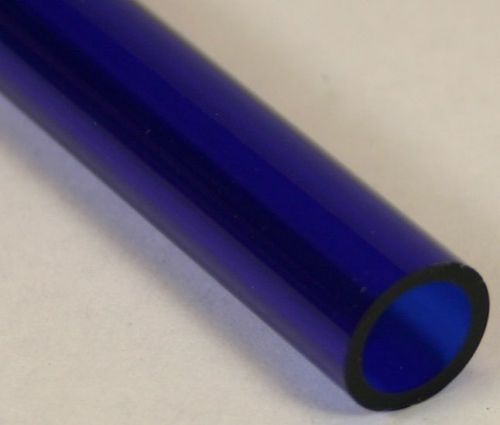 Blue borosilicate glass tubing, OD12mm x ID8mm x L24&#034;, 5 lbs, Free Shipping