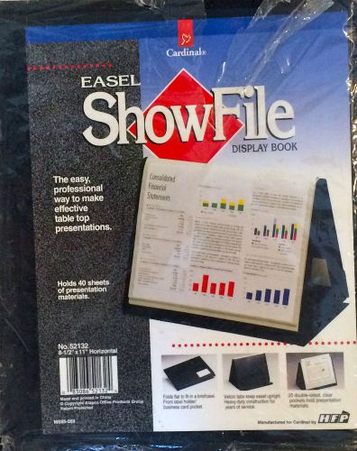 EASEL SHOW FILE DISPLAY BOOK BRAND NEW AWESOME PERFECT TABLE TOP PRESENTATIONS
