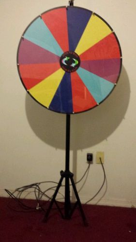 30&#034; Spin To Win Prize Wheel 12 Slots Floor Tripod Stand Game Trade Show