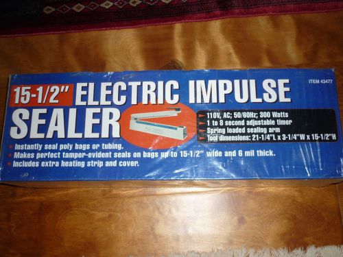 Electric Hand 15.5-16&#034; 400mm Impulse Sealer Heat Shrink Thermal Wrap Film &amp;bonus