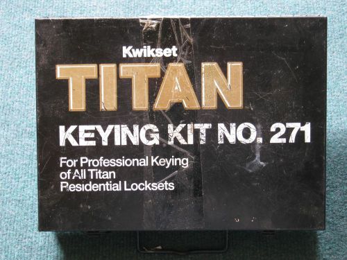 Kwikset Titan Keying Kit No.27l Professional for All Titan Residential Locksets