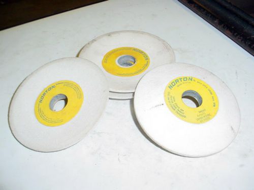 BRAND NEW LOT OF 4 PCS NORTON DISH WHEELS 4&#034; X 1/2&#034; X 3/4&#034; 80-K FREE SHIPPING