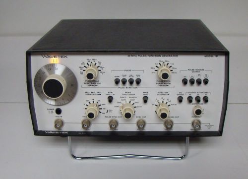Wavetek 191 Pulse / Function  Generator 20 MHz TESTED wavetech