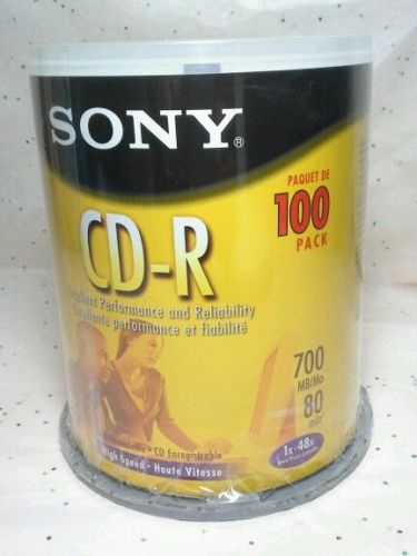 Sony CR-R 100 Pack 700 MB/Mo 80 Minute 1x-48x NEW!