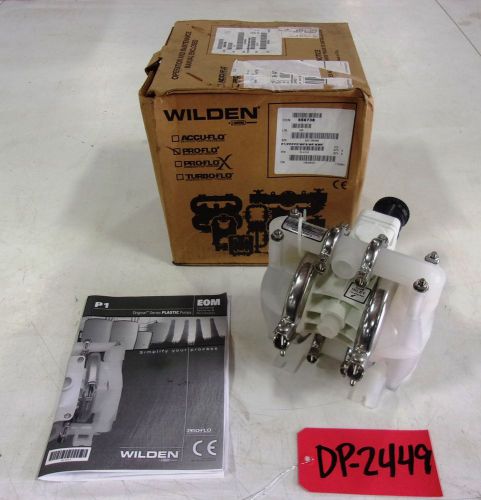 NEW Wilden Poly 1/2&#034; Inlet 1/2&#034; Outlet Diaphragm Pump (DP2449)