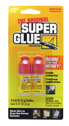 Super Glue Cyanoacrylate 2 Pack - New