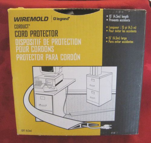 Wiremold CDG-15 Gray Corduct 15 Ft Cord Protector * New in Box