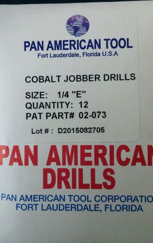 Cobalt jobber 1/4&#034; drill bits 5 doz