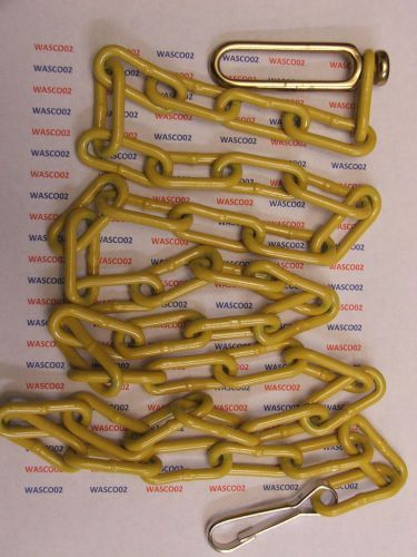 54&#034; yellow belly chain w/ brass link for use with: most chain &amp; hinged handcuffs for sale