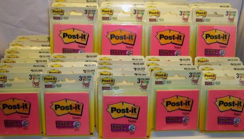 44-Packs 3M Post-It Notes Super Sticky 3 Colors Jewel Pop 5940 Total Sheets 3x3