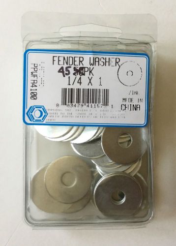 Fender Washer 1/4 X 1 - 45 Pack Zinc FREE SHIPPING