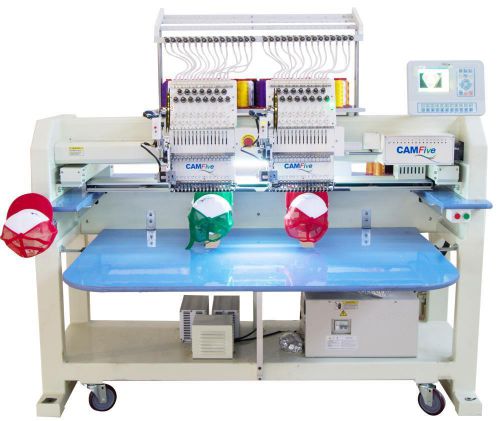 Camfive cfhs-ct1502 15 color cap &amp; flat embroidery machine large embroidery area for sale