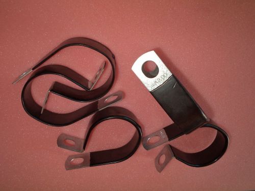 AEROQUIP 900729-13  2&#034; Closed Support Clamp Vinyl Coated Steel 0.531in -Lot of 5