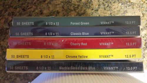 Vivant 12.5 PT Covers - 50 Sheets - Classic Blue