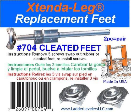 Xtenda-Leg® Replacement Cleated Feet