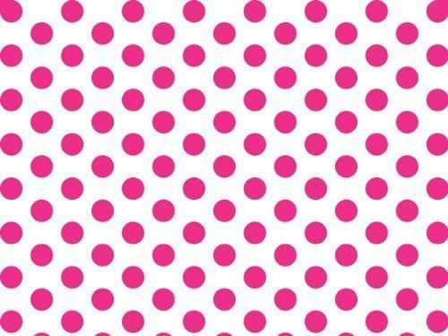 Hot Pink &amp; White Polka Tissue Paper 20&#034; X 30&#034; - 24 Sheets