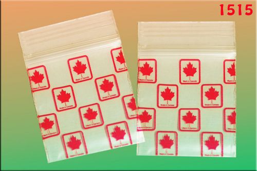 Zip Lock baggies 1.5 x 1.5 (1000 pack) - Made in Canada