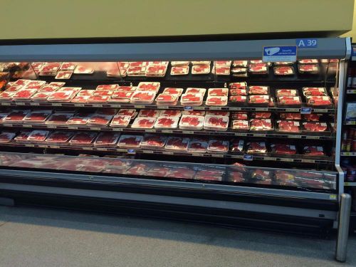 Tyler multi deck fresh red meat vertical display mercandisers 48&#039; available for sale