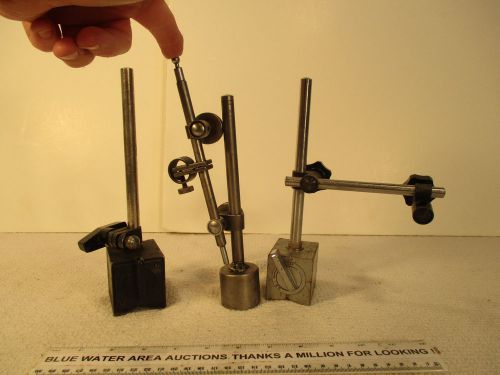 (3) magnetic base, bases with upright arms, yuasa # 314, others unmarked for sale