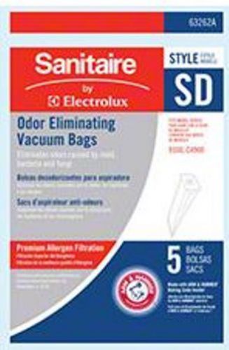 Sanitaire® 6326210 Vacuum Bag w/Arm &amp; Hammer® Inside, 5pk