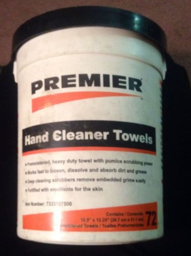 Hand Wipes PREMIER Pumice Heavy Duty Scented (72 Ct.) Great On Big Messes