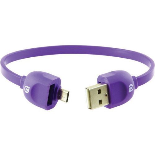 Uber 13163 Lock &amp; Go Micro USB Charge/Sync Bracelet-Style Cable 178mm - Purple