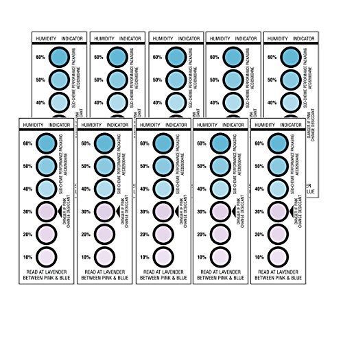 Humidity Indicator Cards 10 Pack - 10-60% 6 Spot(10 Cards)