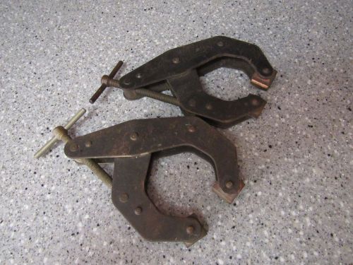Lot of 2 kant twist 4 1/2&#034; clamps metalworking machine shop copper jaw metal for sale