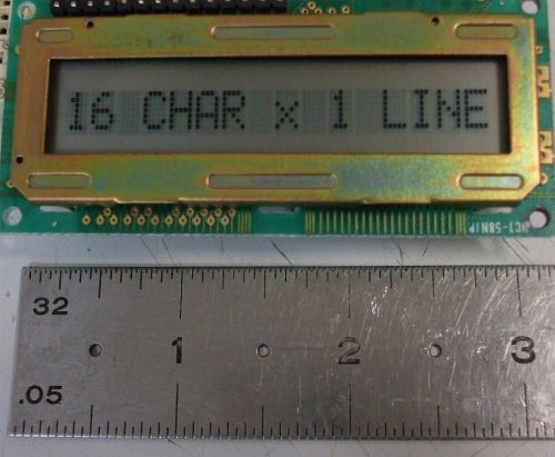 Quantity 1 pc - Hitachi LM015 - 16 Character x 1 Line - 5x7 Dot - LCD Display