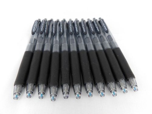 11 Uni-Ball SIGNO RT Rollerball Pens 0.38 mm Black Ink ultra fine