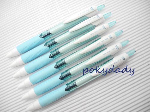 (6 Pens Set) Uni-Ball Jetstream SXN-155S 0.5mm  roller pen, Light Blue