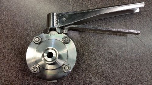 1/2 inch sanitary manual butterfly valve, waukesha cherry burrell for sale