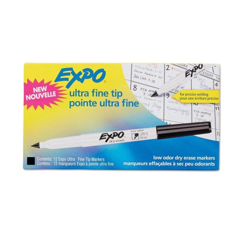 Expo Ultra Fine Point Dry Erase Markers - Ultra Fine Marker Point Type - 12 /...