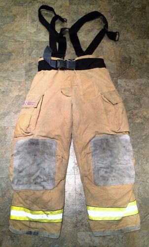 Firefighter turnout/bunker pants w/ belt/susp. - globe g-xtreme - 40 x 30 - 2006 for sale