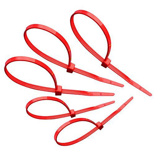 Tach-It 8&#034; x 40 Lb Tensile Strength Red Colored Cable Tie (Pack of 1000) Sale