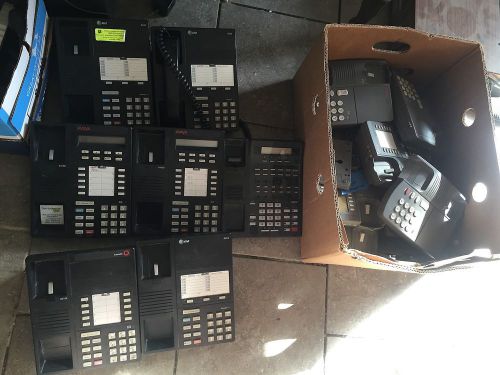Lot of 16 lucent/avaya AT&amp;T telephones 6211 8410d 8403 for parts